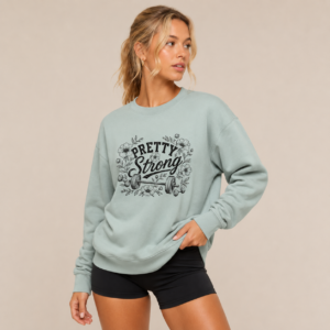 Flowers and Barbells Unisex Premium Sweatshirt